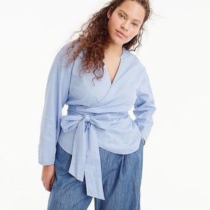 J crew XXS front tie blouse